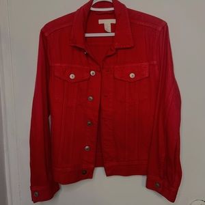 Hm vintage red jean jacket